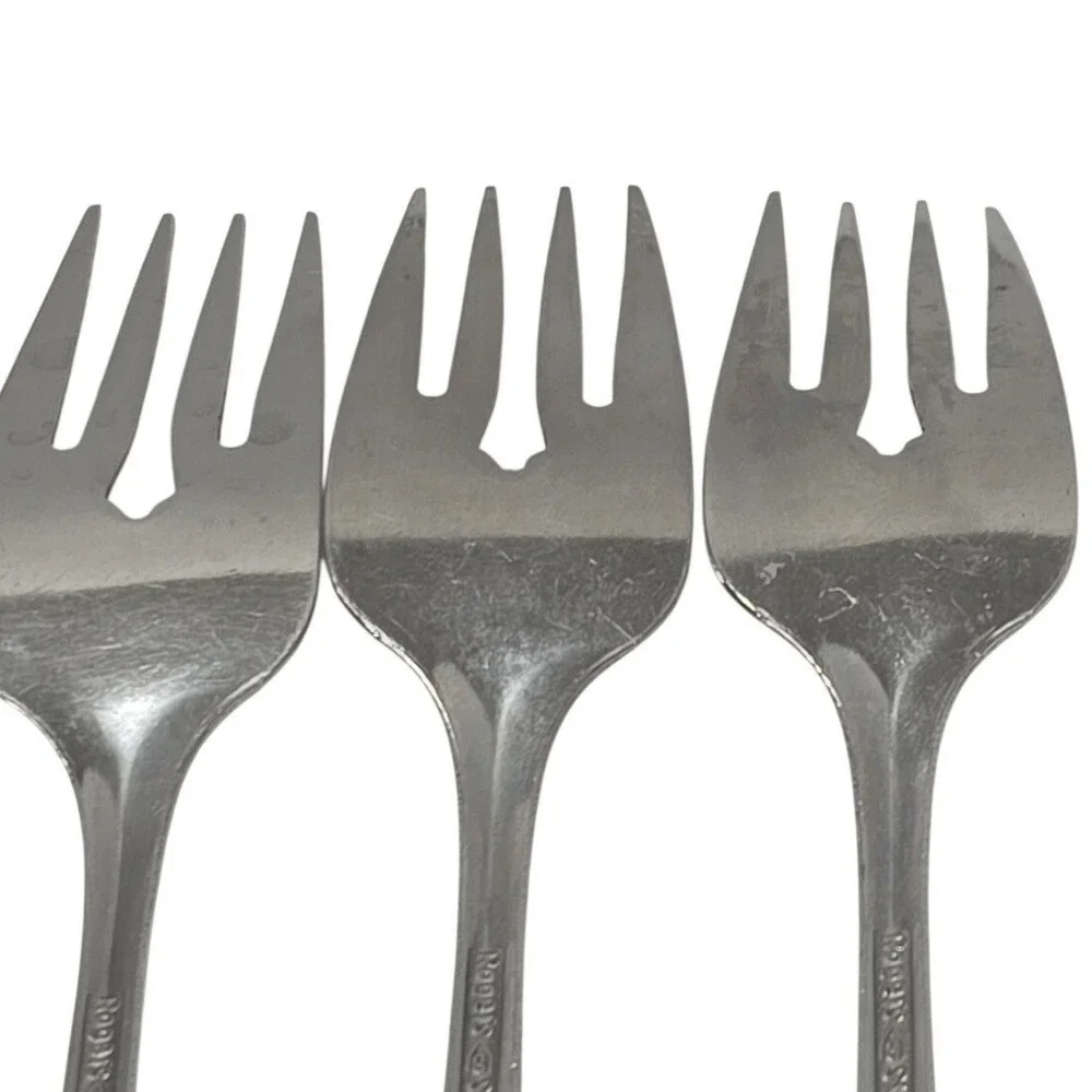 Vintage Stanley Rogers Triumph lot 4 forks, 1 Dinner & 3 Dessert Stainless Steel